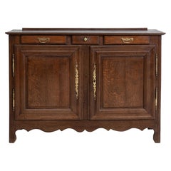 19th Century French Oak Louis XV Buffet in Original Patina