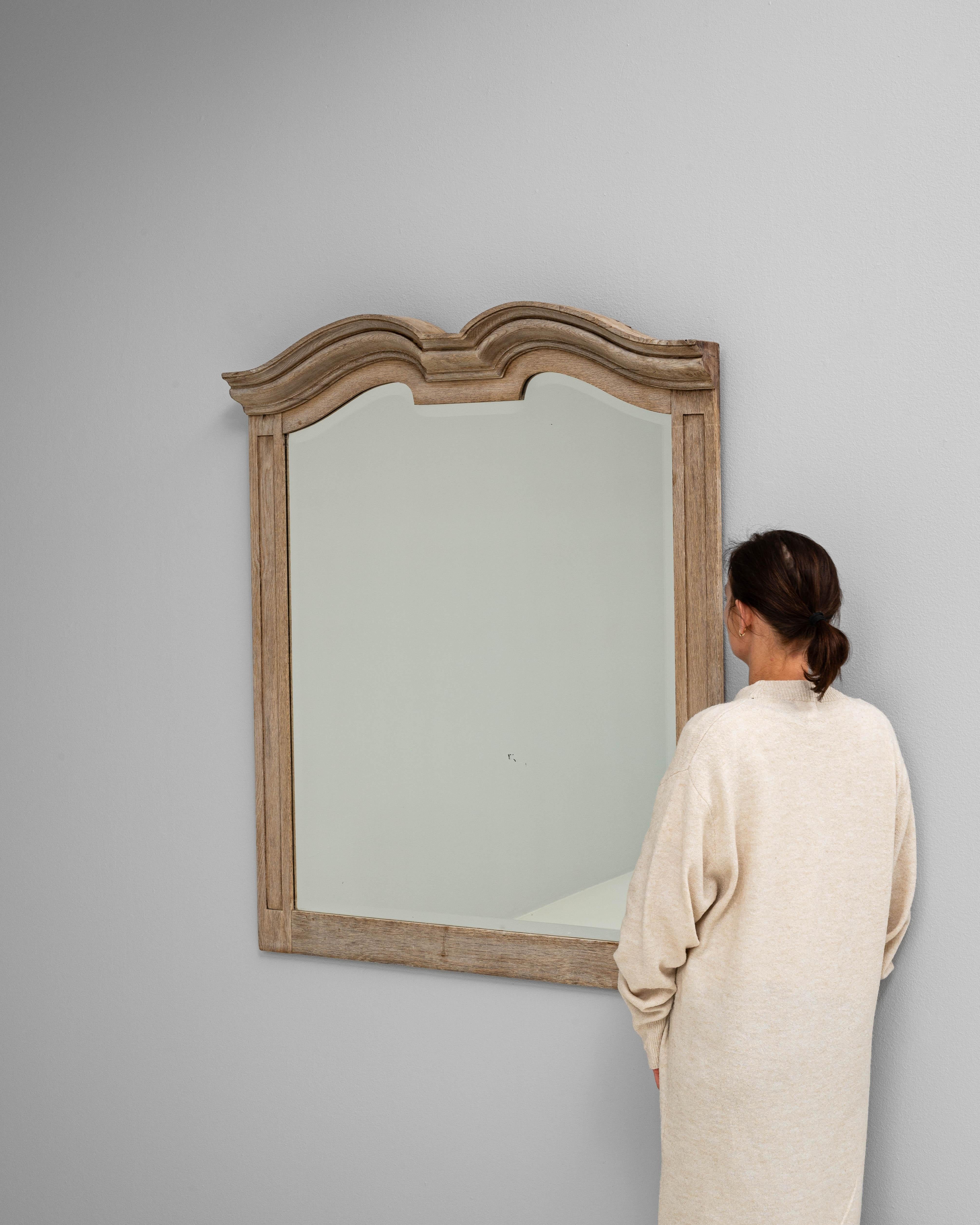 Miroir en Oak français du 19ème siècle Bon état - En vente à High Point, NC