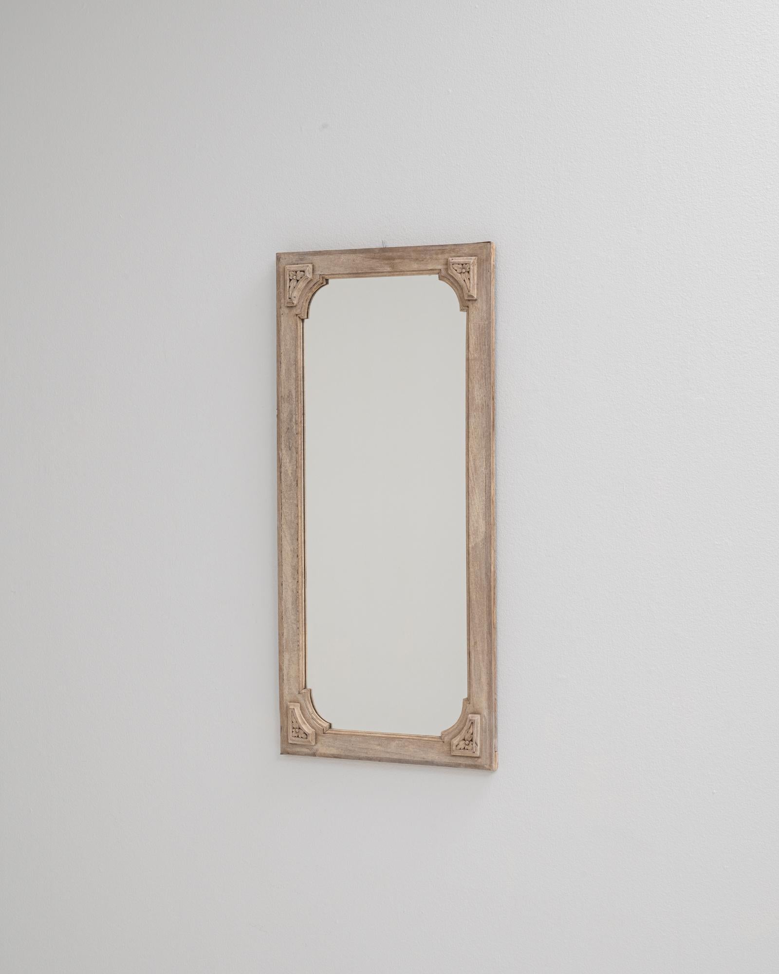 19th Century French Oak Mirror For Sale 3