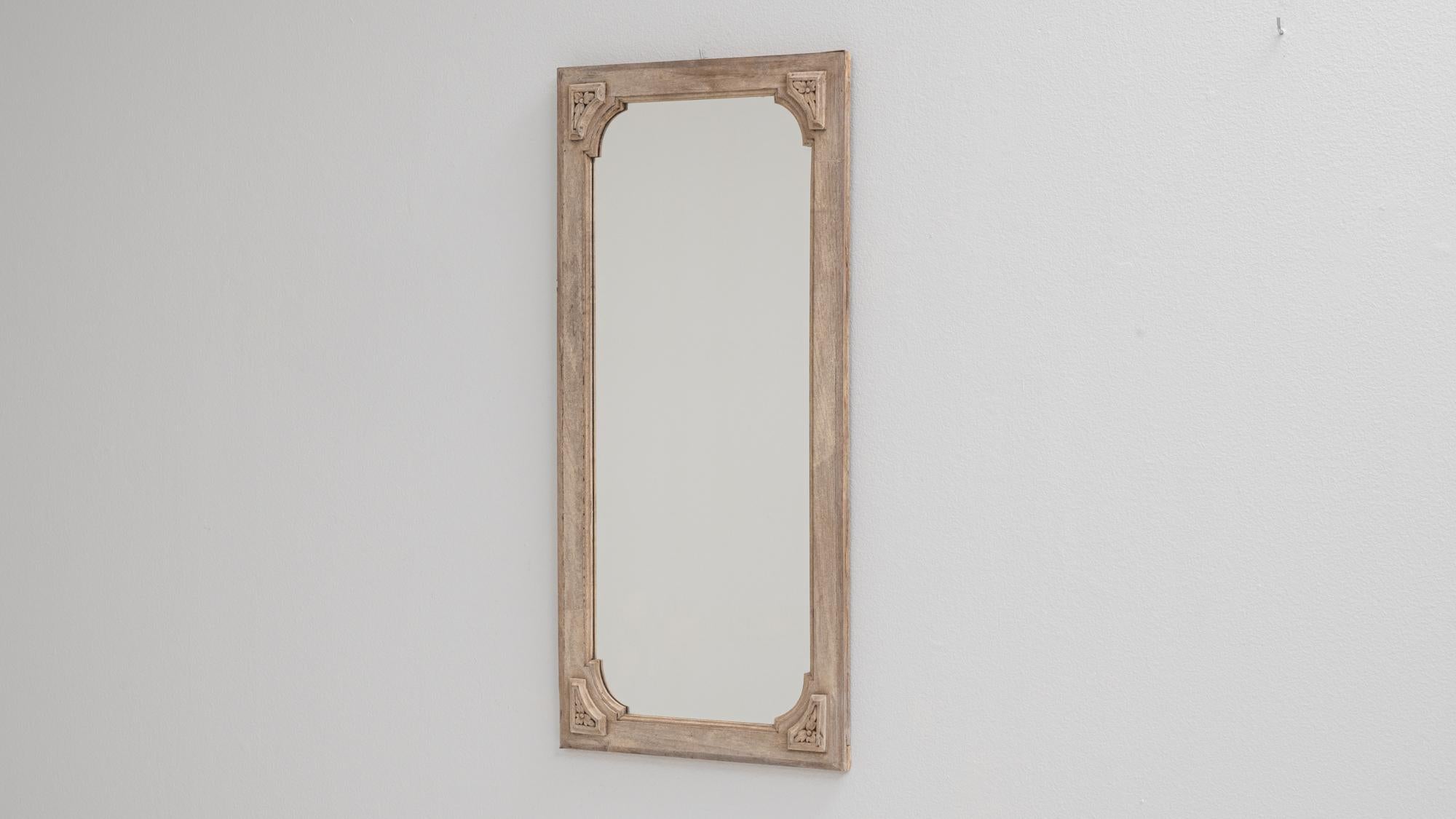 19th Century French Oak Mirror For Sale 4