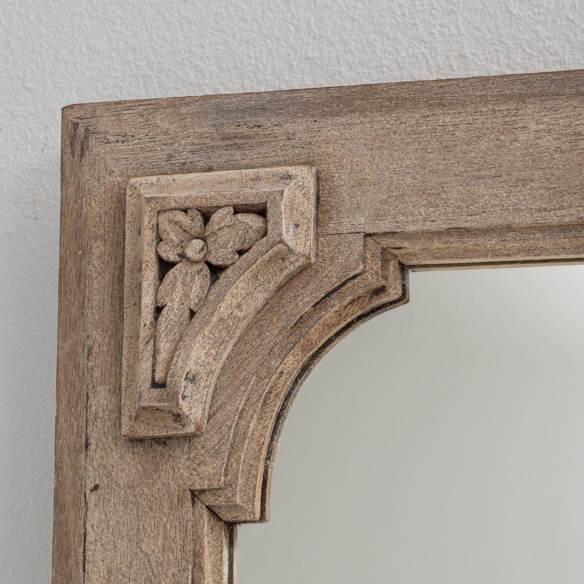 19th Century French Oak Mirror For Sale 5