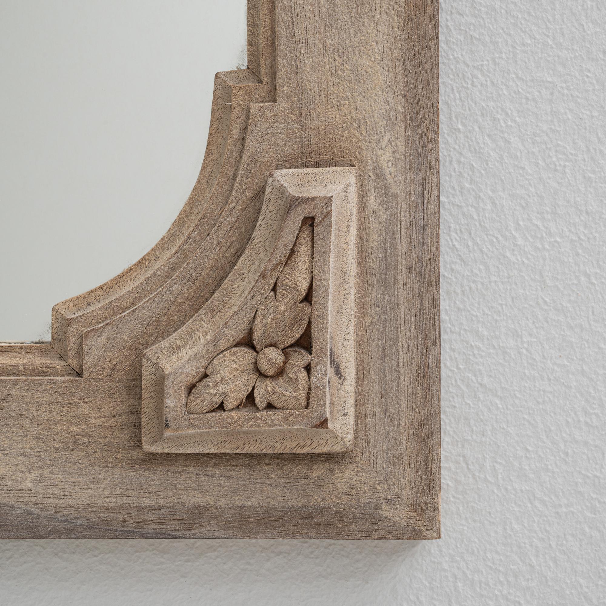 19th Century French Oak Mirror For Sale 6