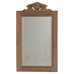 Specchio francese del XIX secolo in Oak con dettagli intagliati