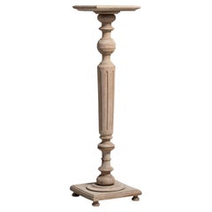 19th Century French Oak Pedestal Table with Warm Honey Finish