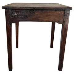 19th Century French Oak Planked Side Table