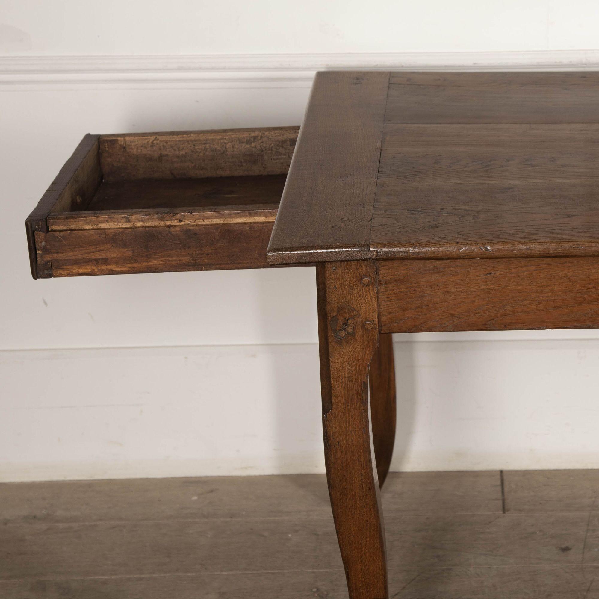 19th Century French Oak Refectory Table 1