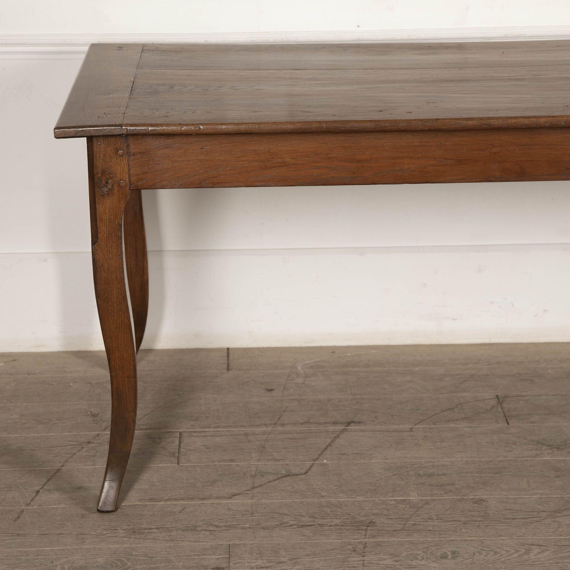 19th Century French Oak Refectory Table 2
