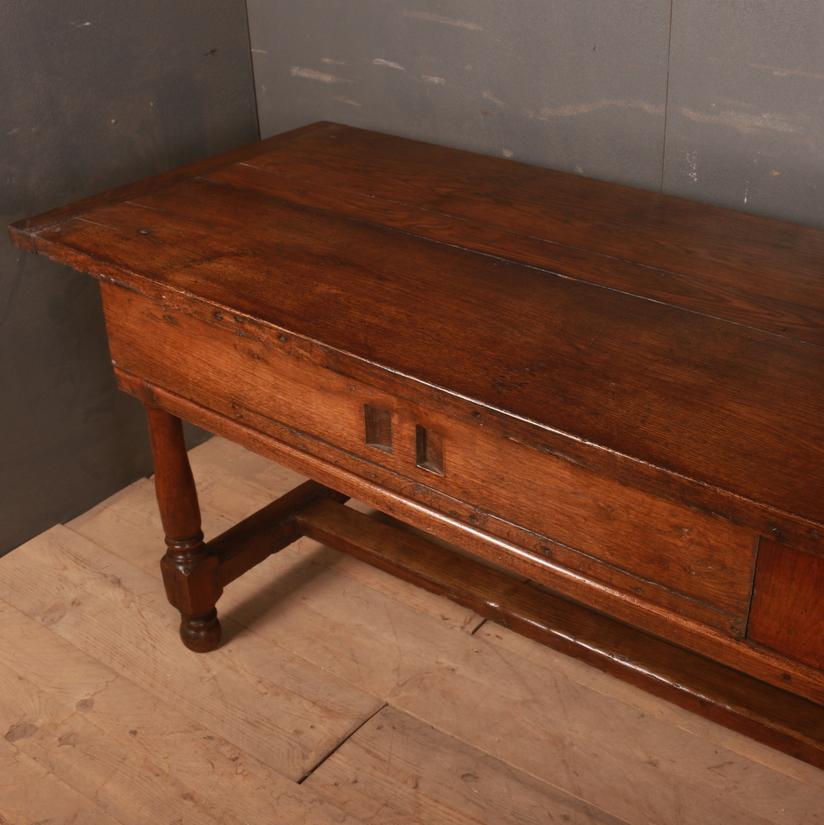 19th Century French Oak Serving Table In Good Condition In Leamington Spa, Warwickshire
