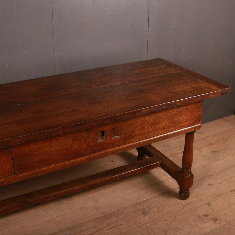 19th Century French Oak Serving Table 1