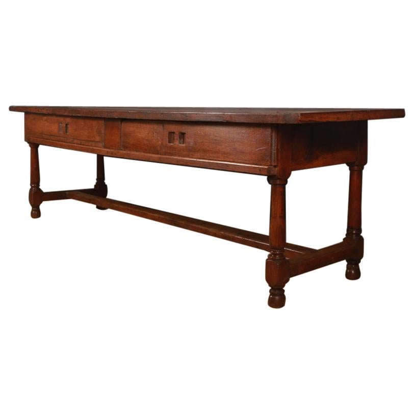 19th Century French Oak Serving Table