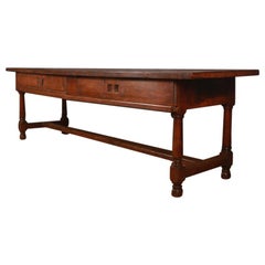 19th Century French Oak Serving Table