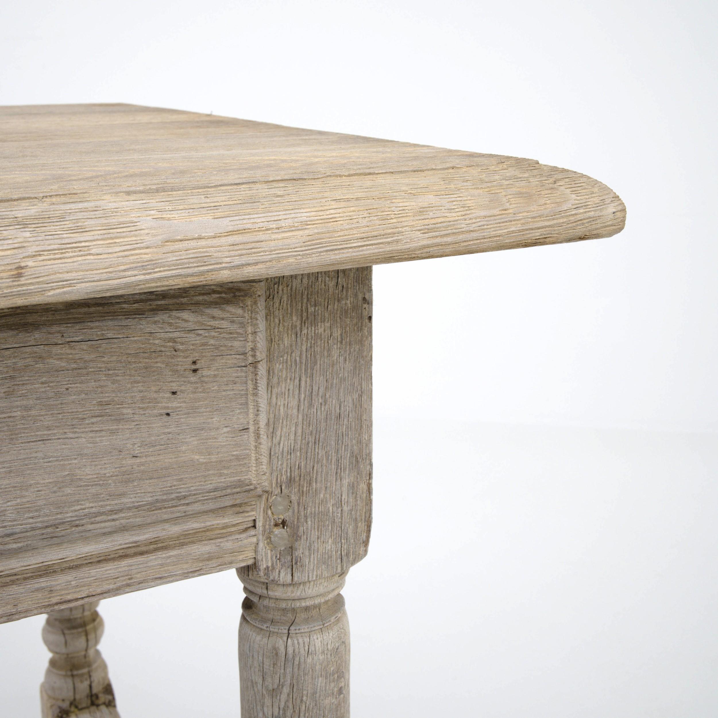 19th Century French Oak Side Table For Sale 5