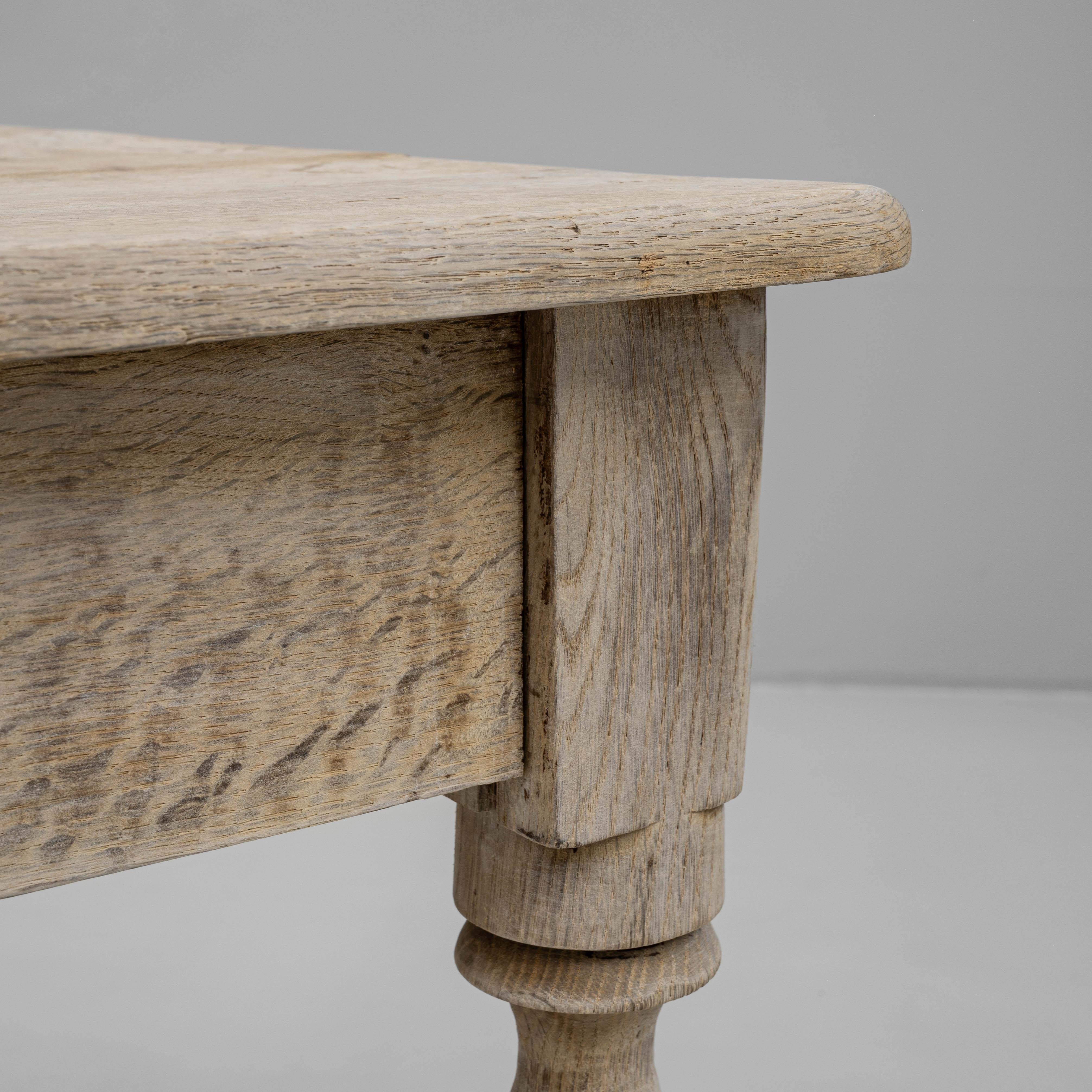 19th Century French Oak Side Table For Sale 7