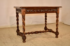 19th Century French Oak Side Table