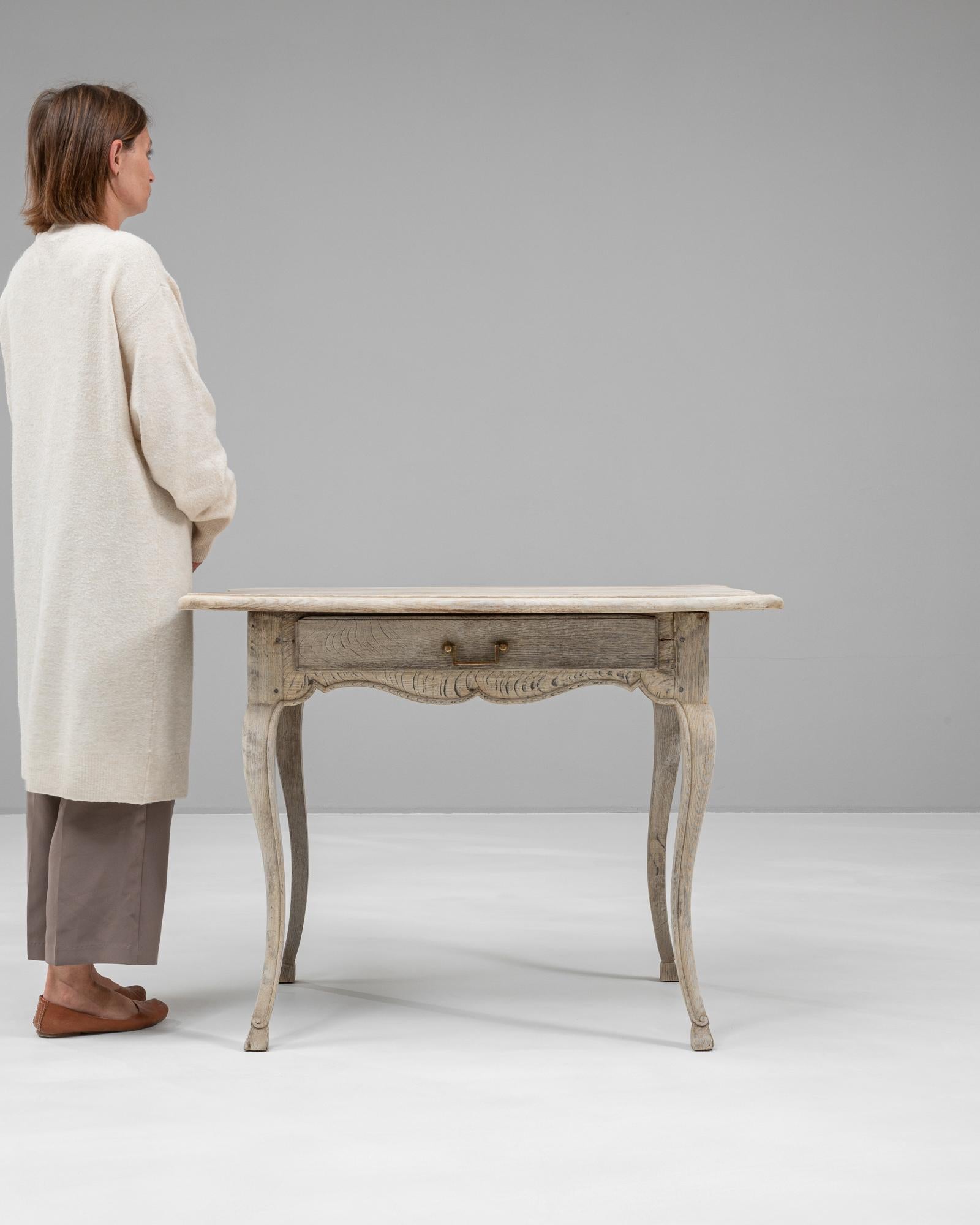19th Century French Oak Side Table 1