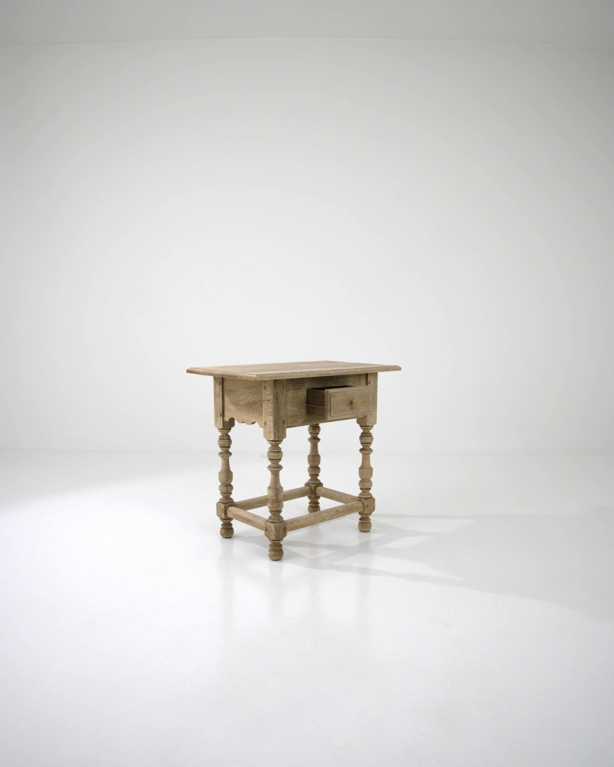 19th Century French Oak Side Table 1