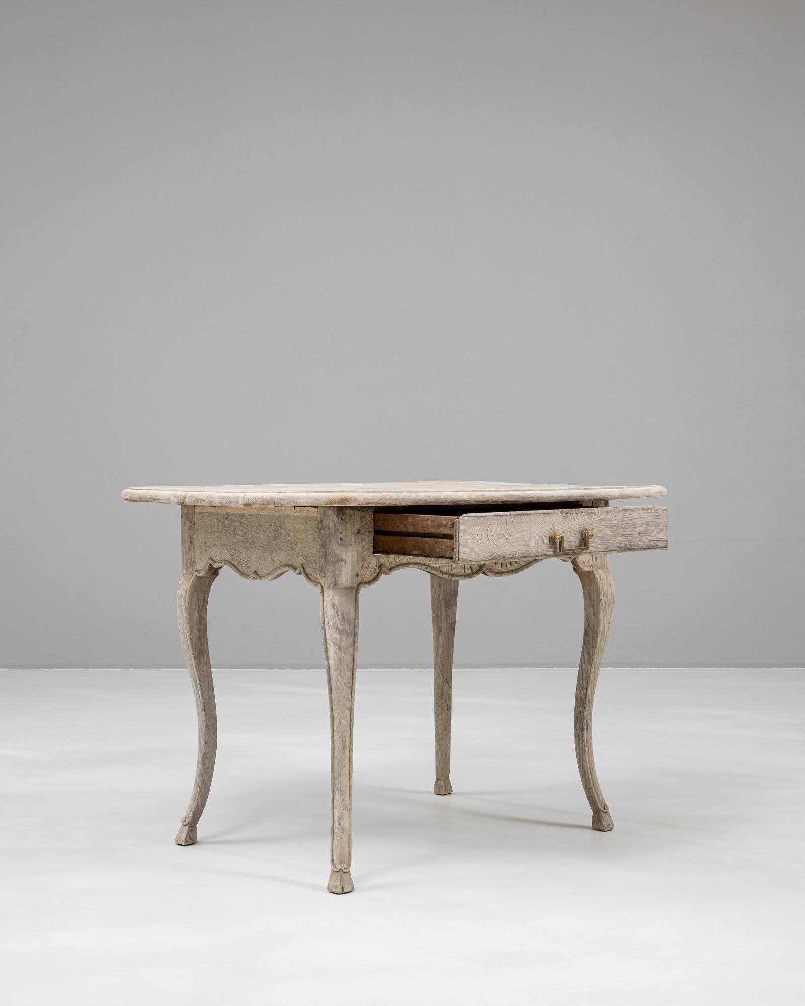 19th Century French Oak Side Table 3