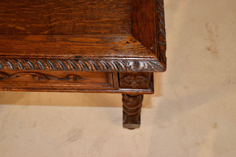 19th Century French Oak Side Table 1