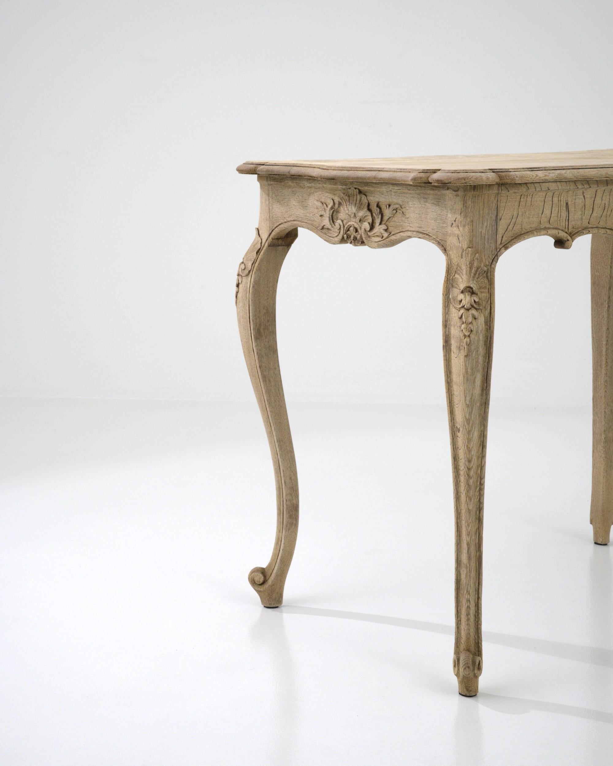 19th Century French Oak Side Table 2