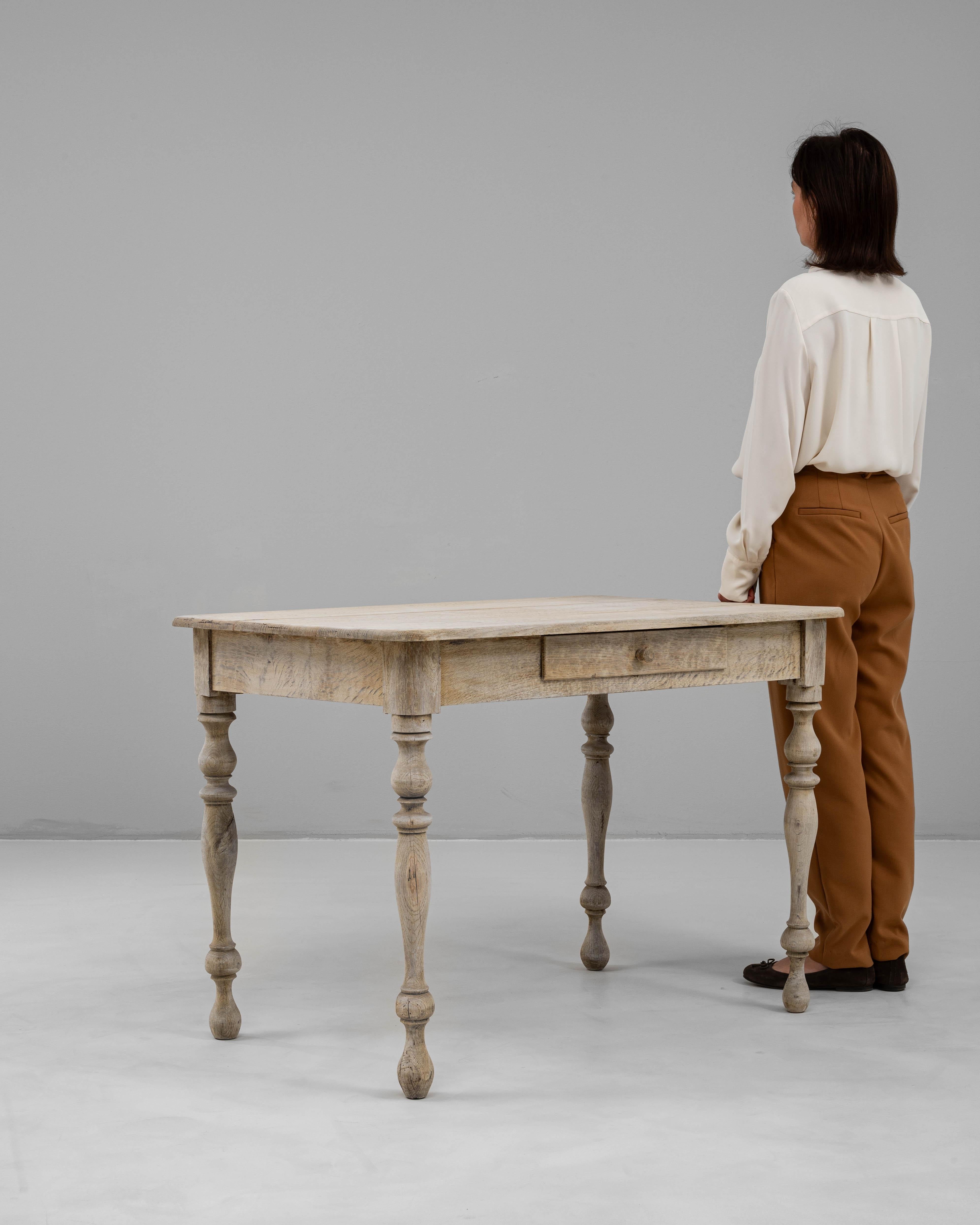 19th Century French Oak Side Table For Sale 4