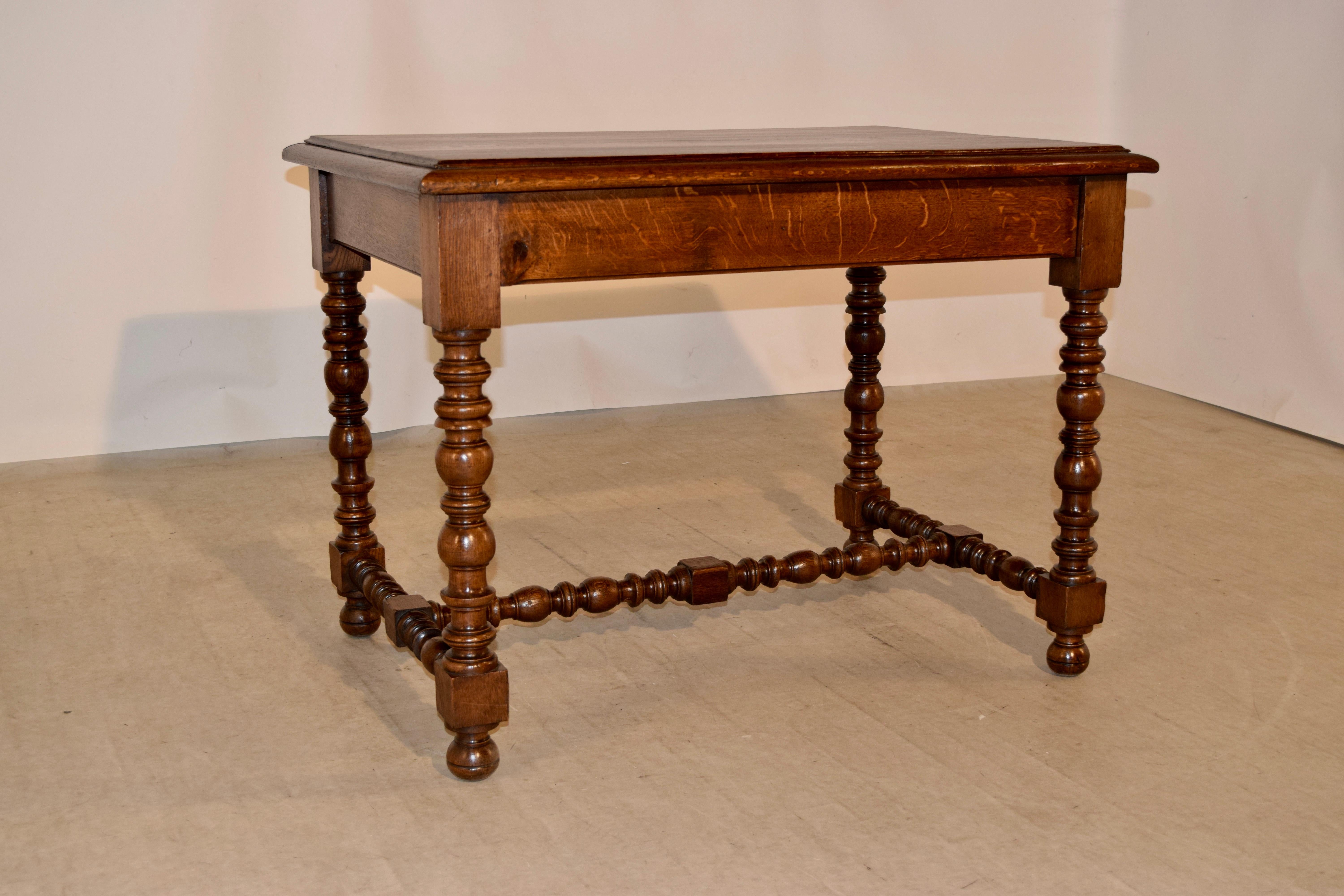 19th Century French Oak Side Table 2