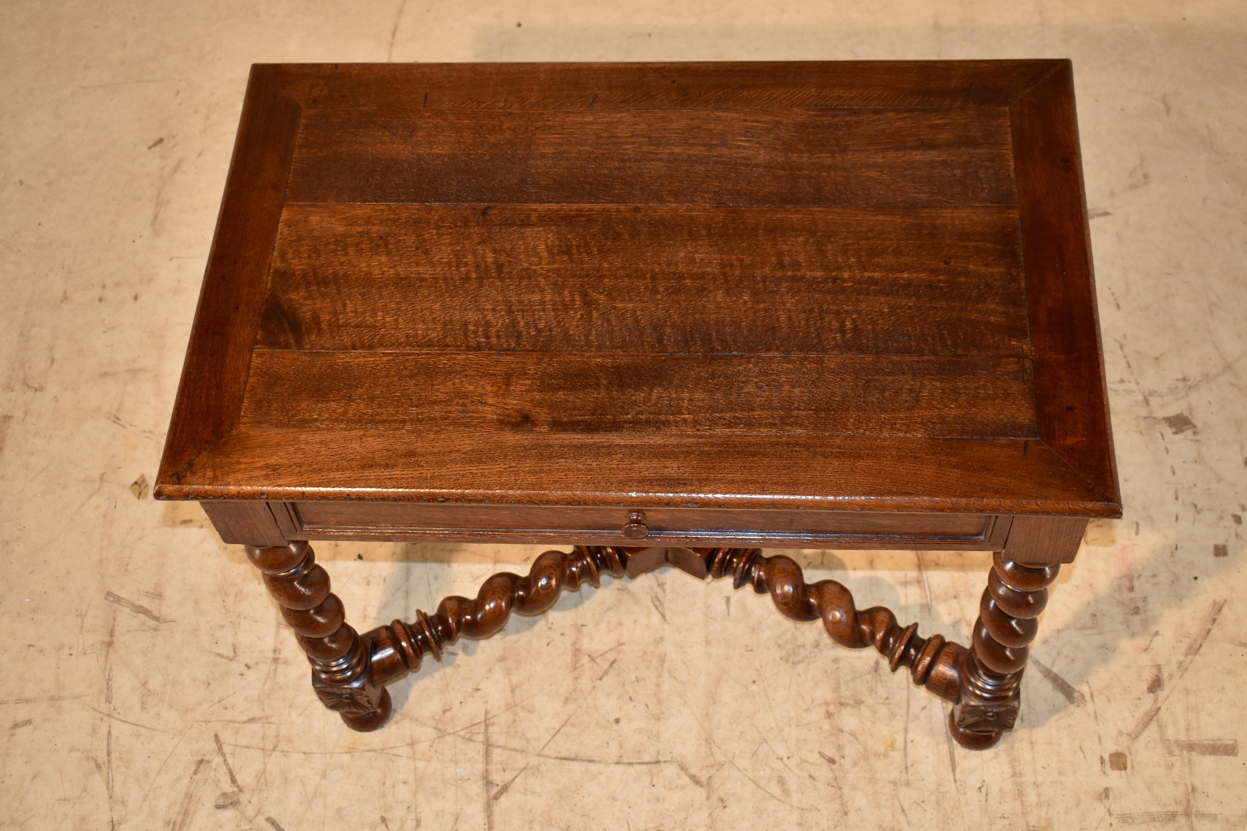 Mesa auxiliar francesa de roble del siglo XIX Roble en venta