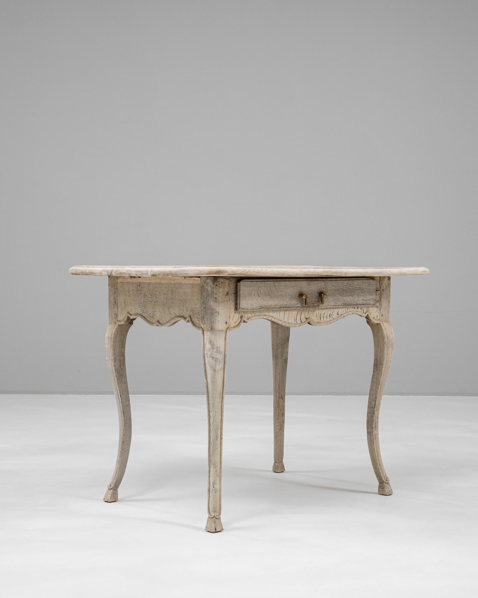 19th Century French Oak Side Table 5