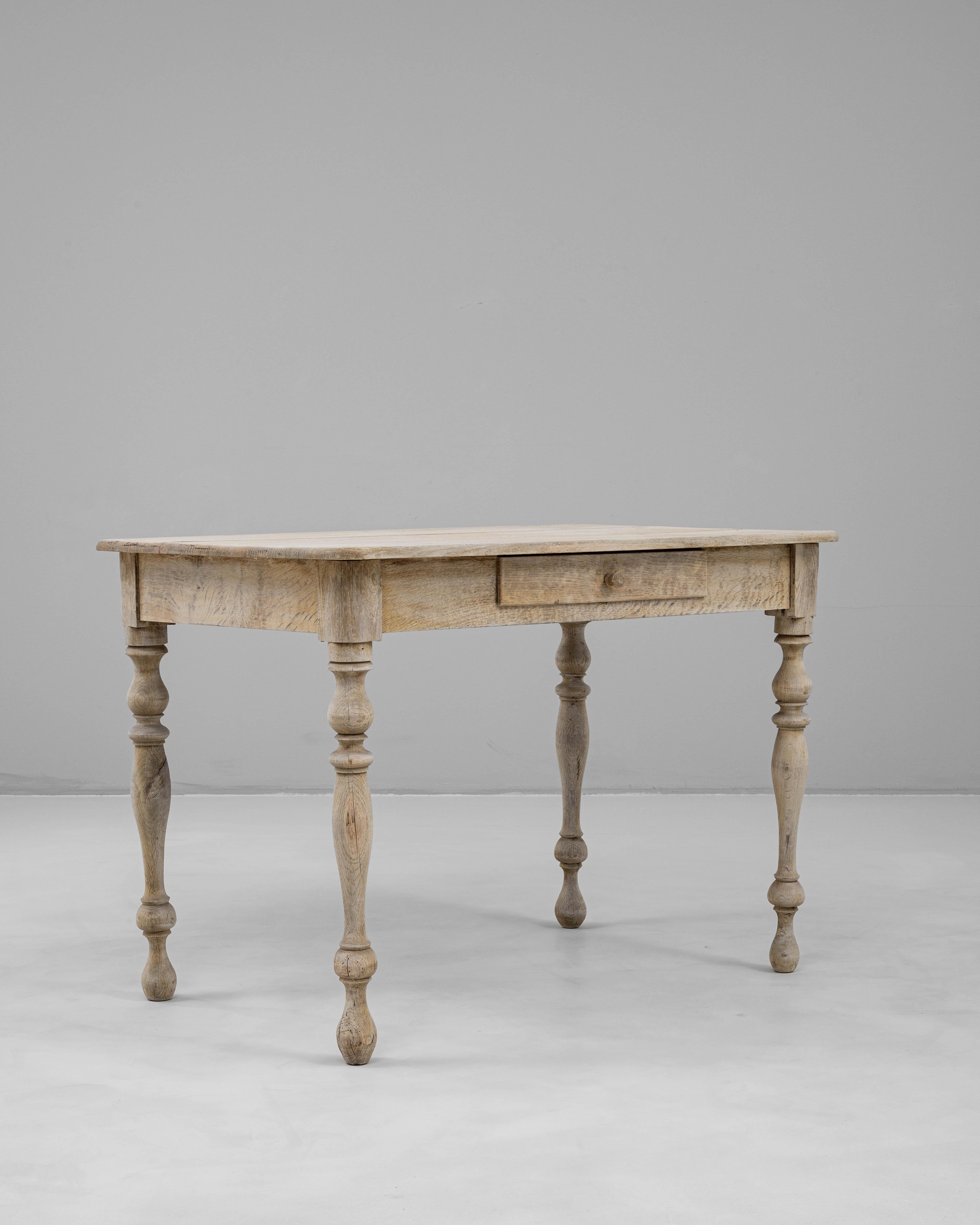 19th Century French Oak Side Table For Sale 5