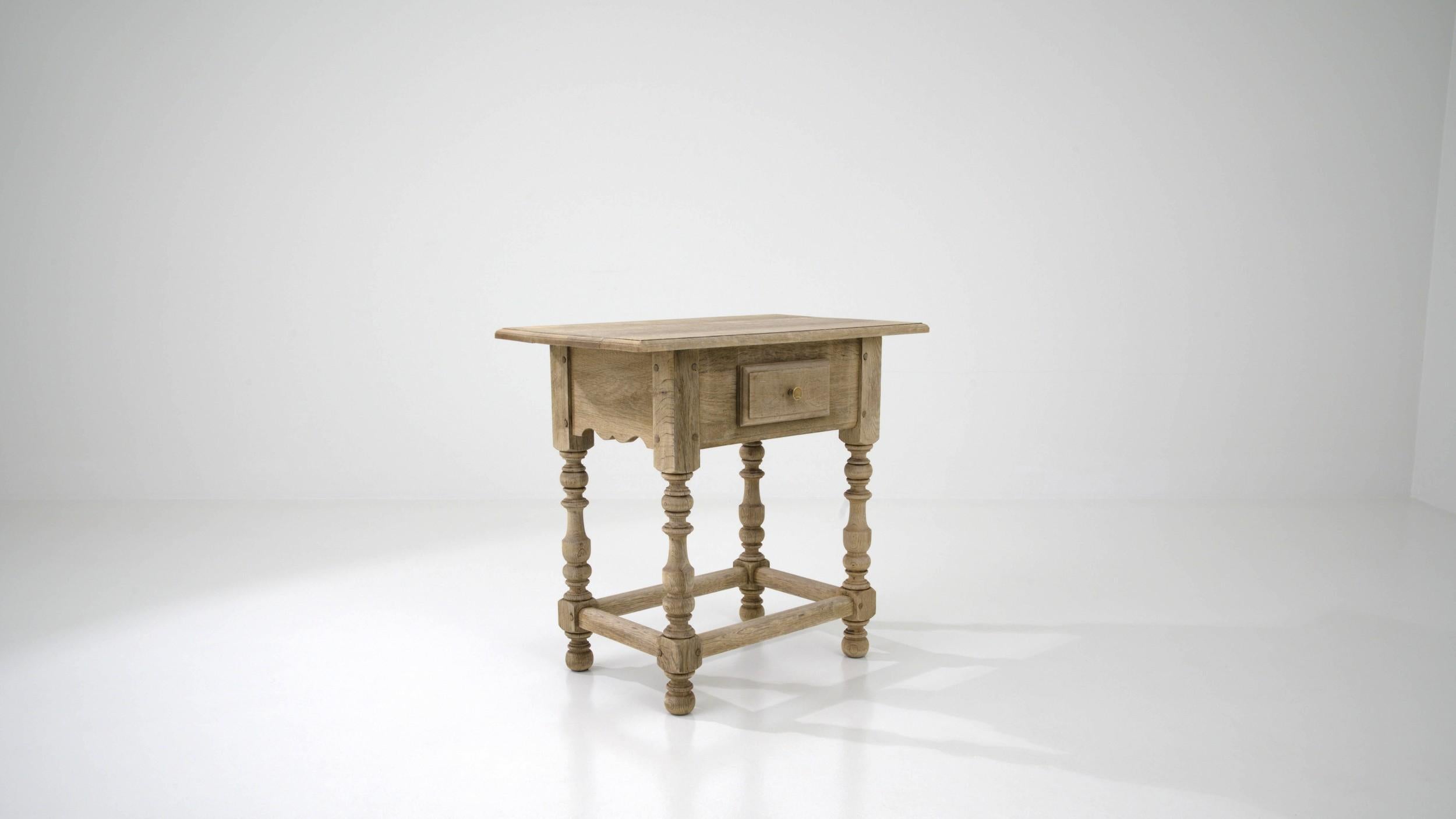 19th Century French Oak Side Table 4