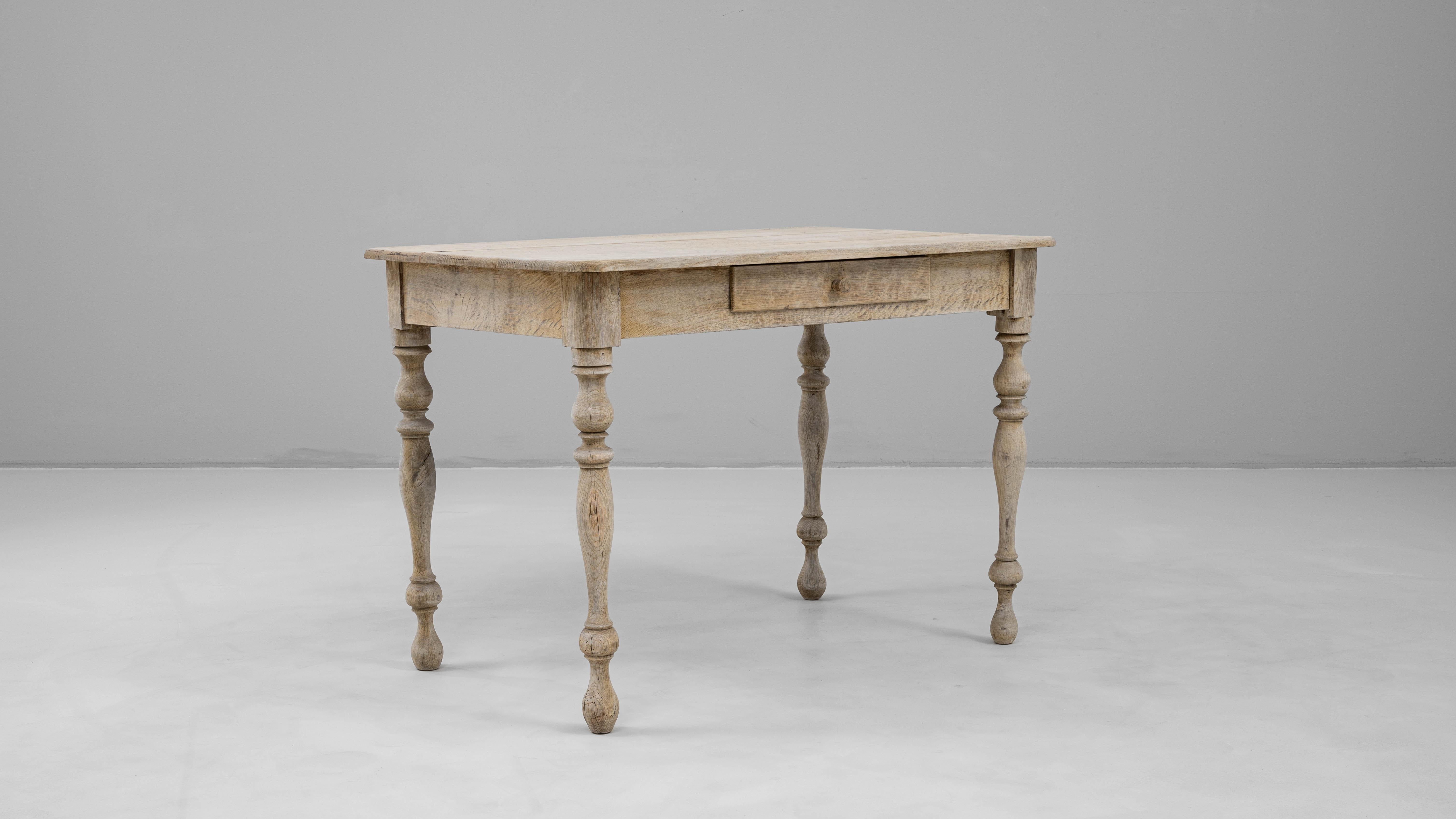 19th Century French Oak Side Table For Sale 6