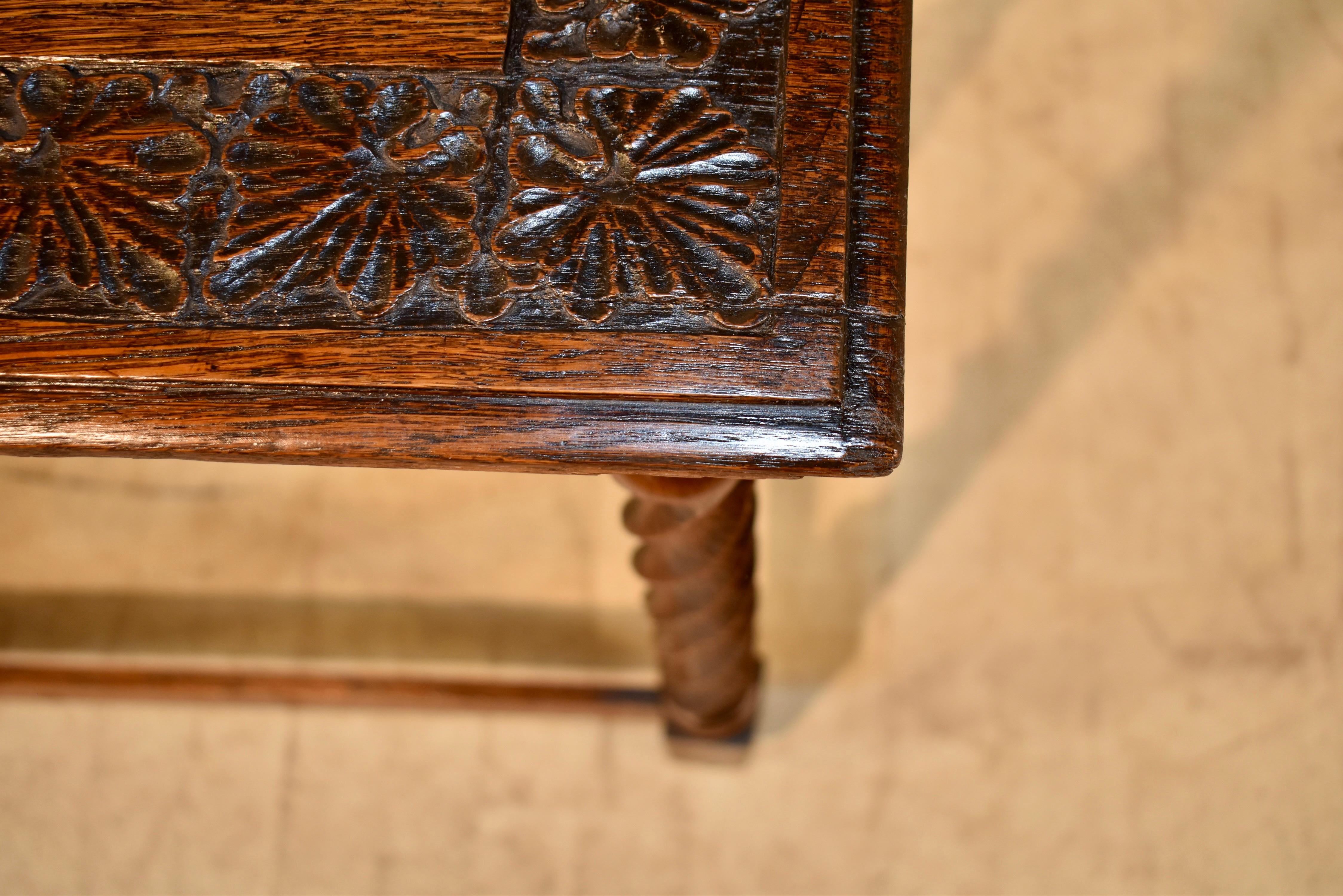 19th Century French Oak Side Table 5