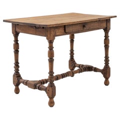 19th Century French Oak Side Table 