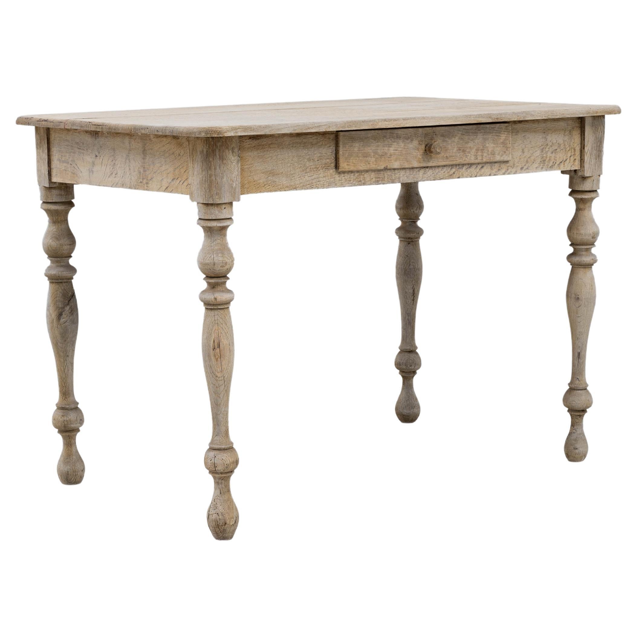 19th Century French Oak Side Table