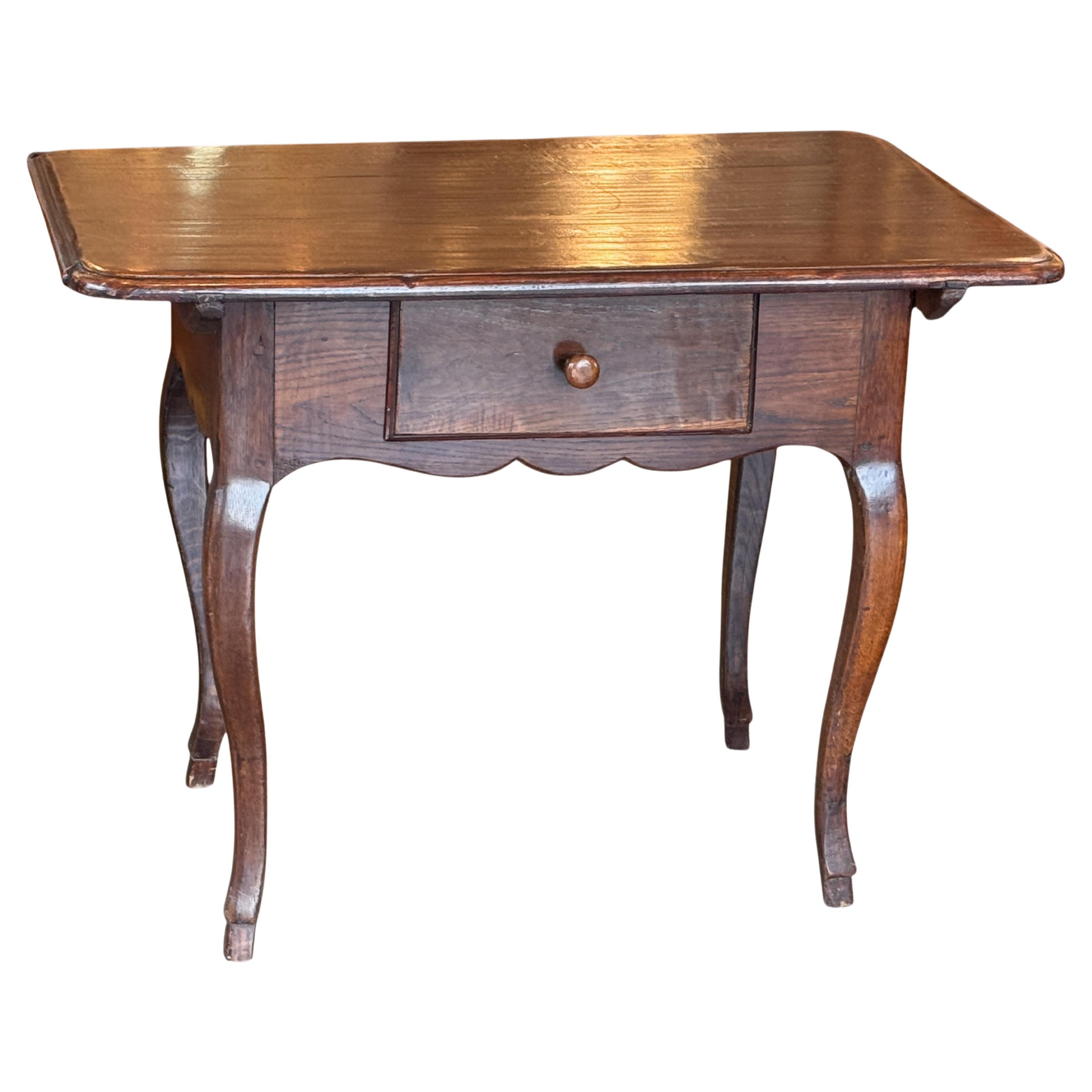 19th Century French Oak Side Table
