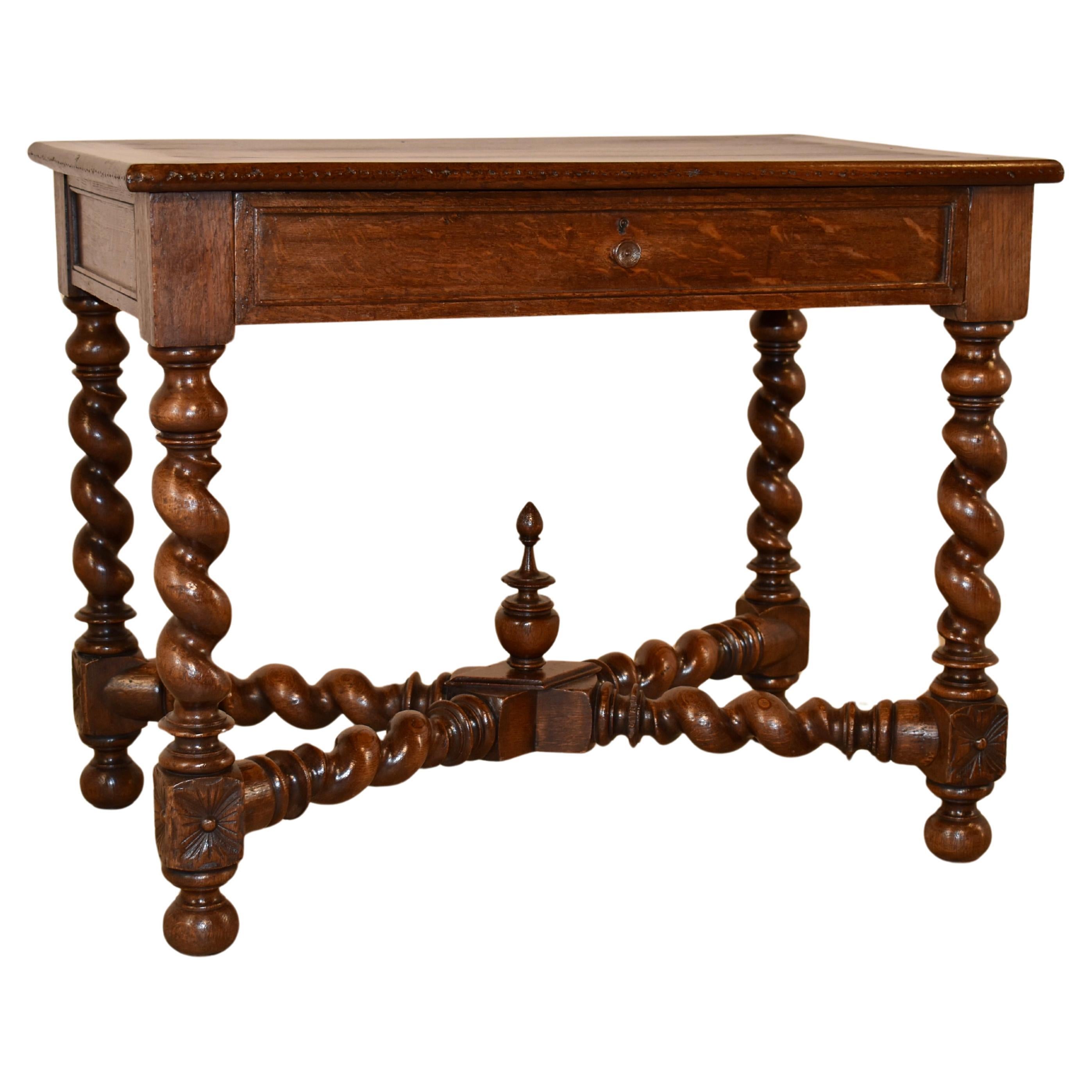 19th Century French Oak Side Table