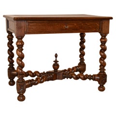 19th Century French Oak Side Table