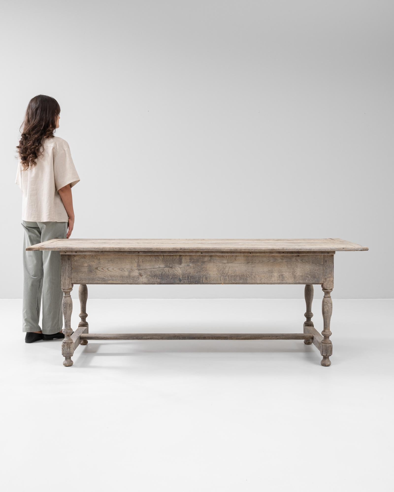 Français Table en Oak français du 19ème siècle en vente