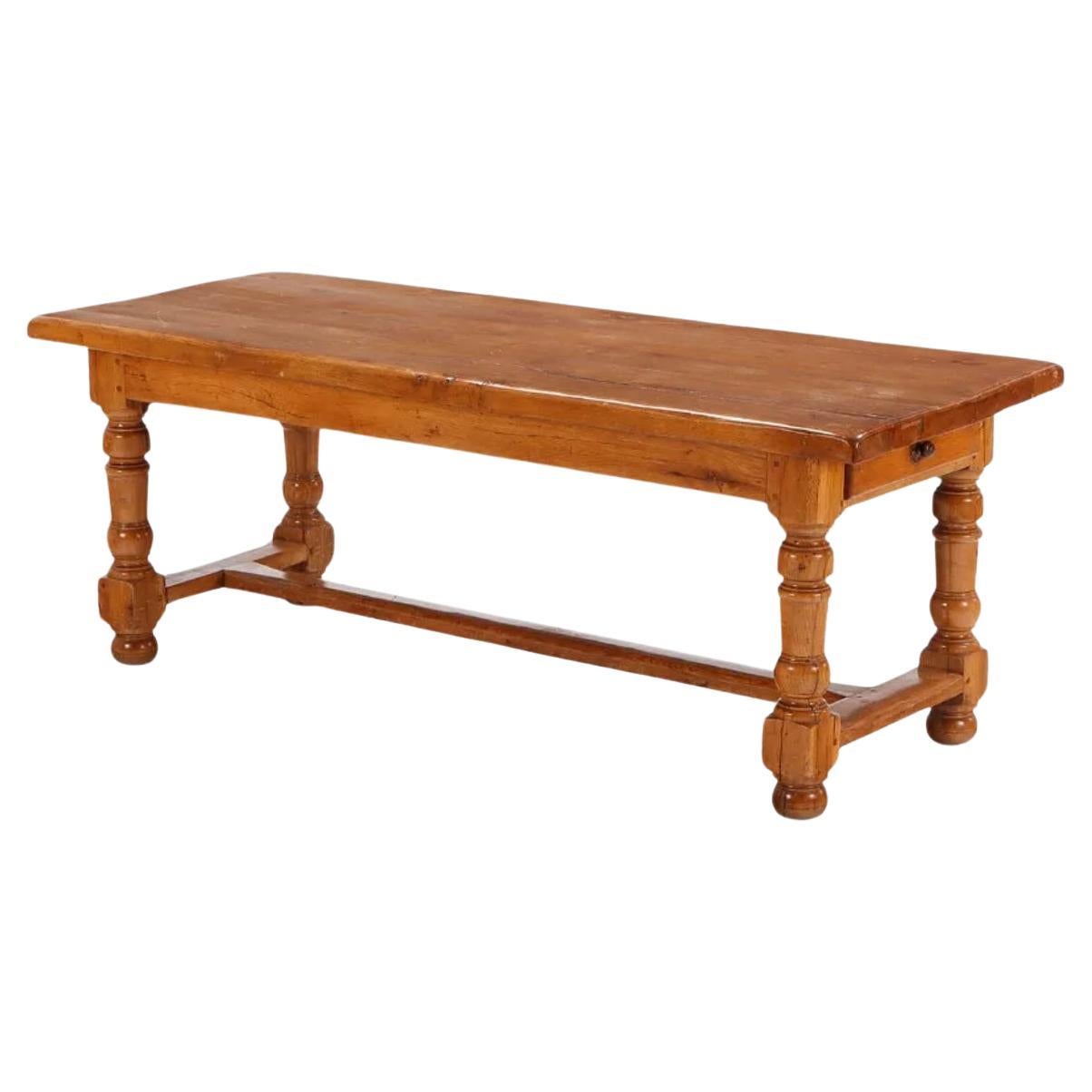 19th Century French Oak Table  For Sale