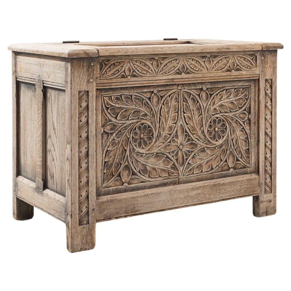 19th Century French Oak Trunk