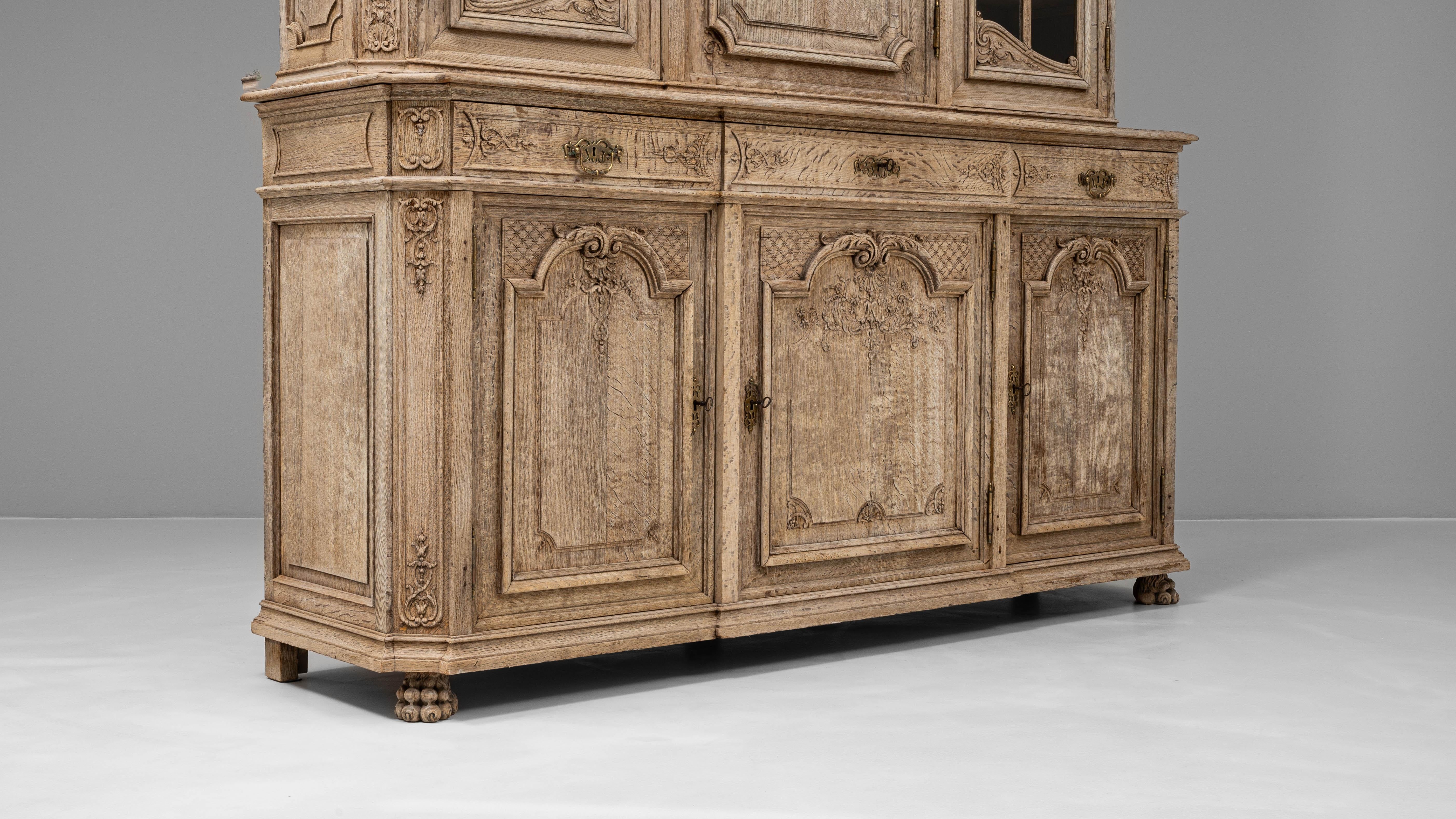 Vetrina francese del XIX secolo in Oak 5