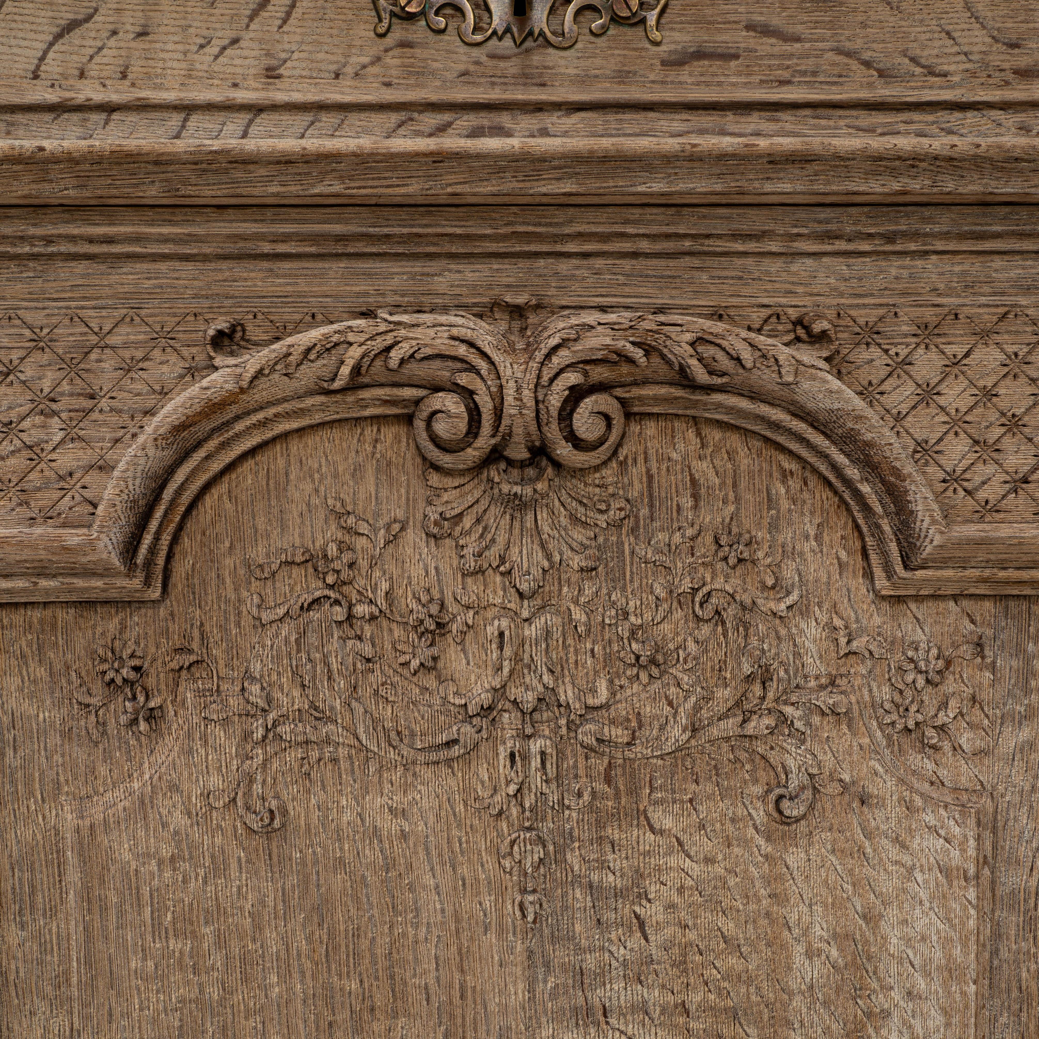 Vetrina francese del XIX secolo in Oak 7