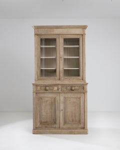 19th Century French Oak Vitrine
