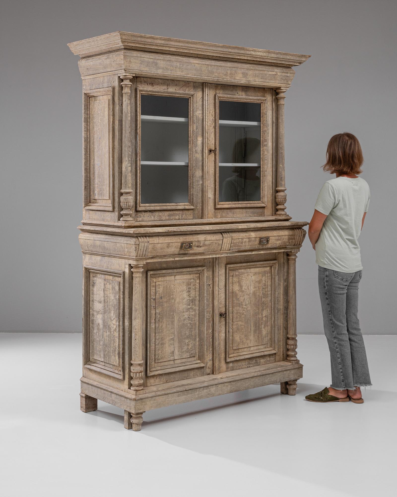 Quercia Vetrina francese del XIX secolo in Oak in vendita
