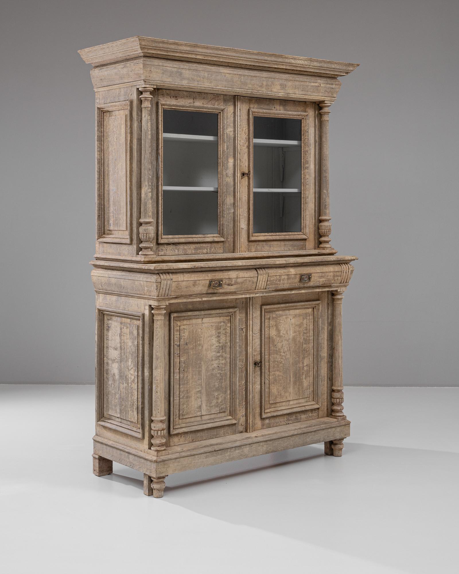 Vetrina francese del XIX secolo in Oak in vendita 1