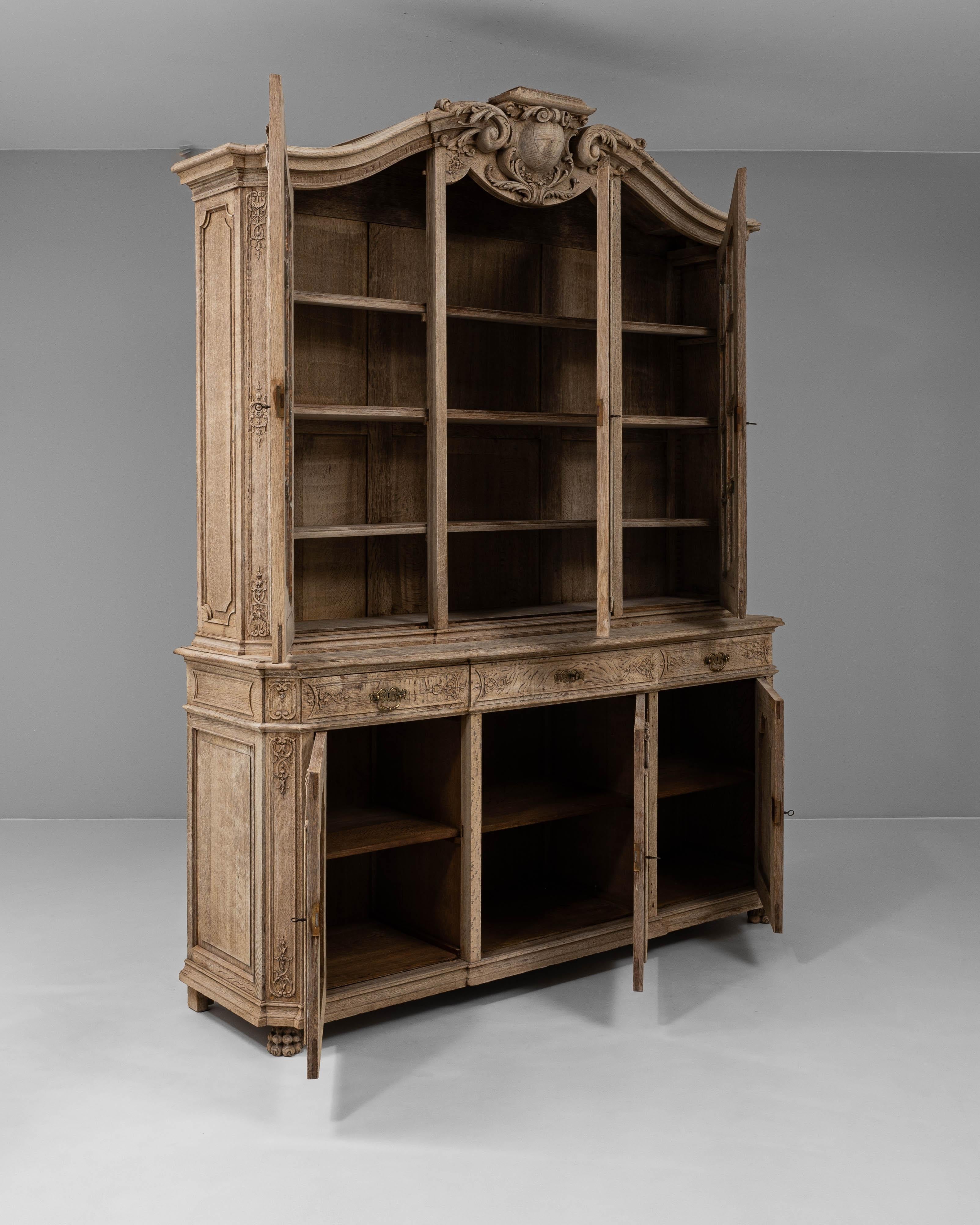 Vetrina francese del XIX secolo in Oak 1