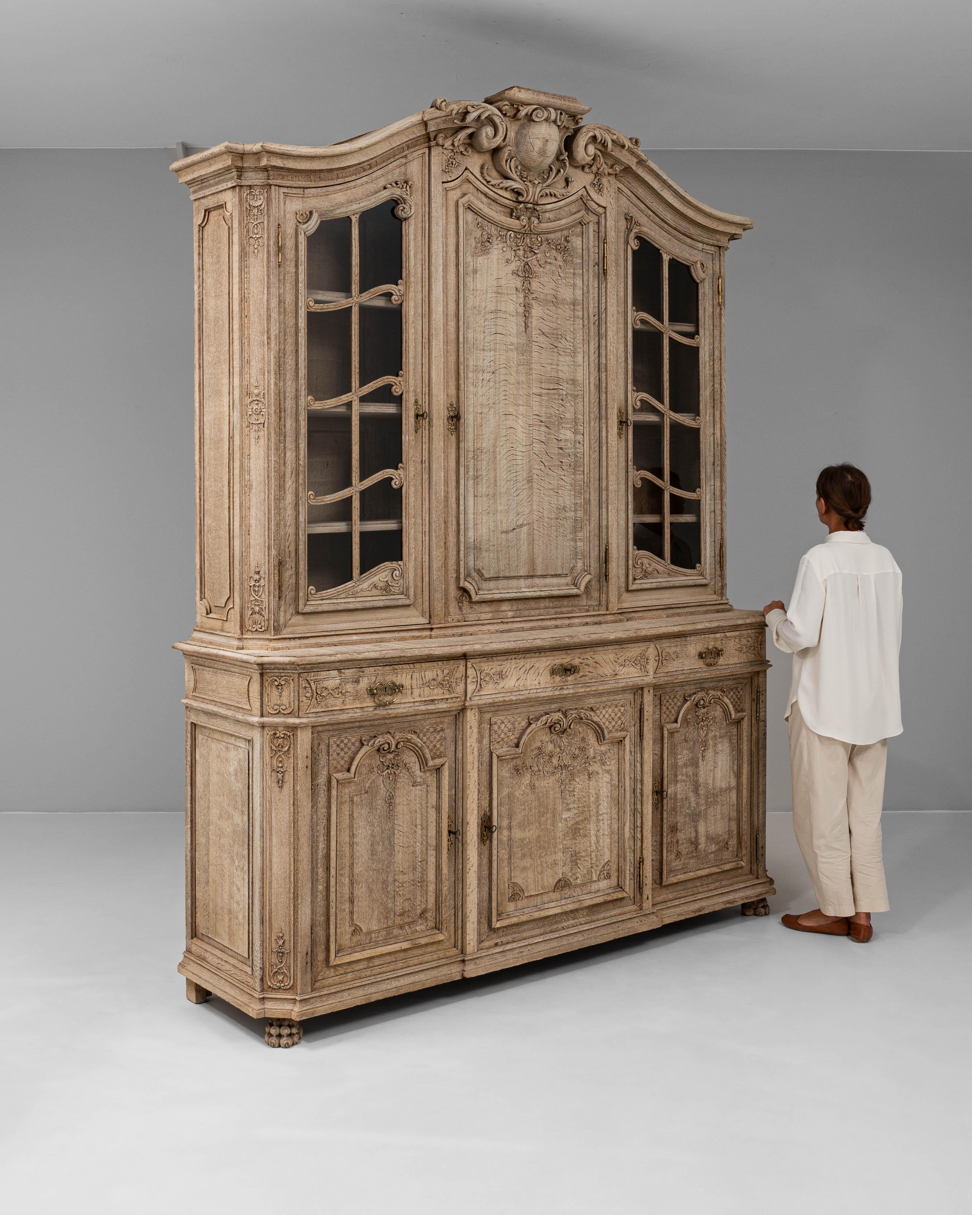 Vetrina francese del XIX secolo in Oak 2