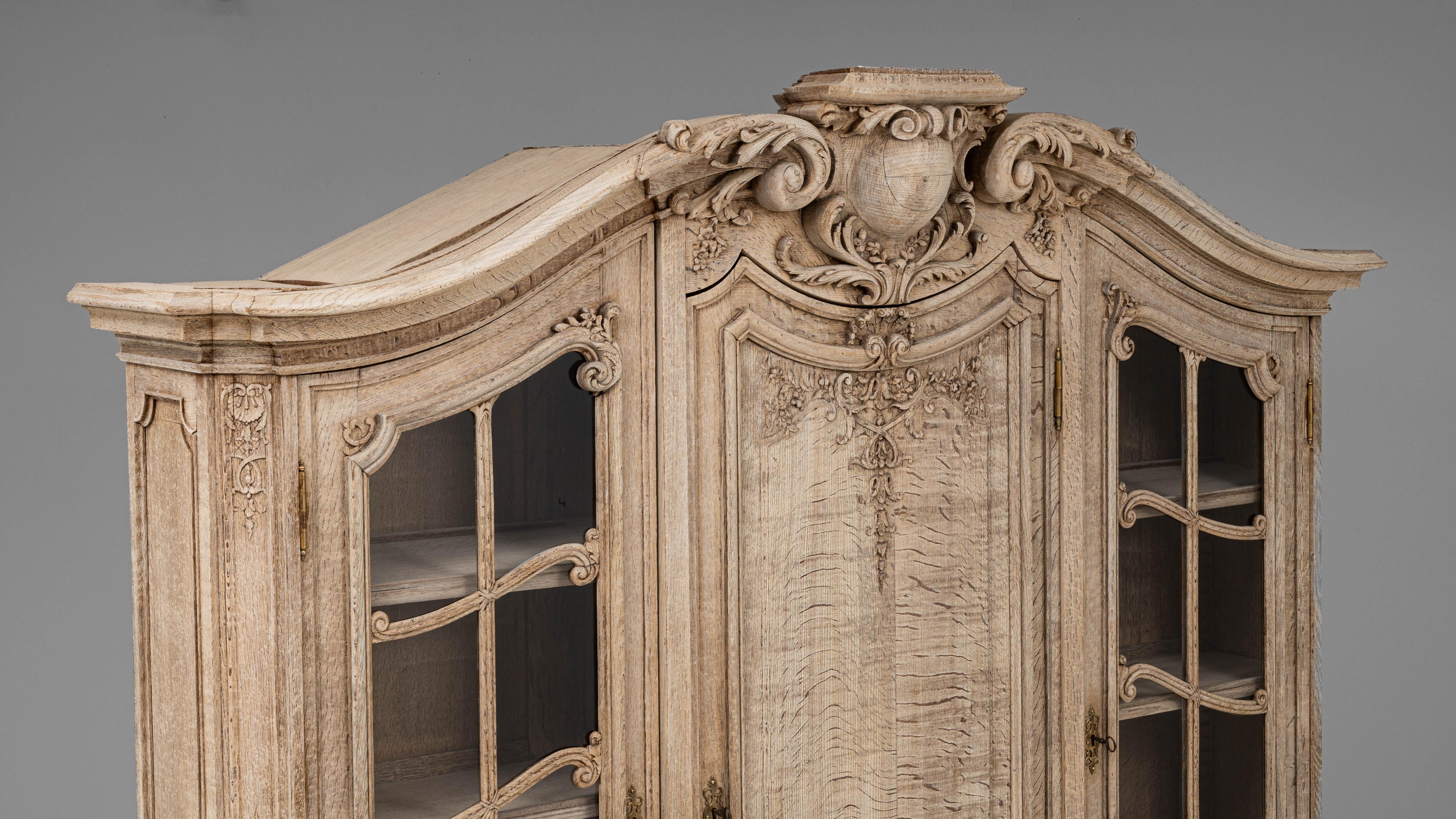 Vetrina francese del XIX secolo in Oak 4