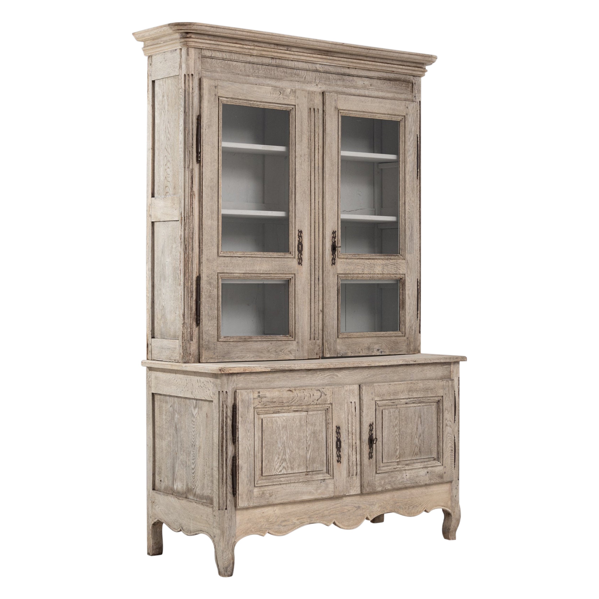 19th Century French Oak Vitrine