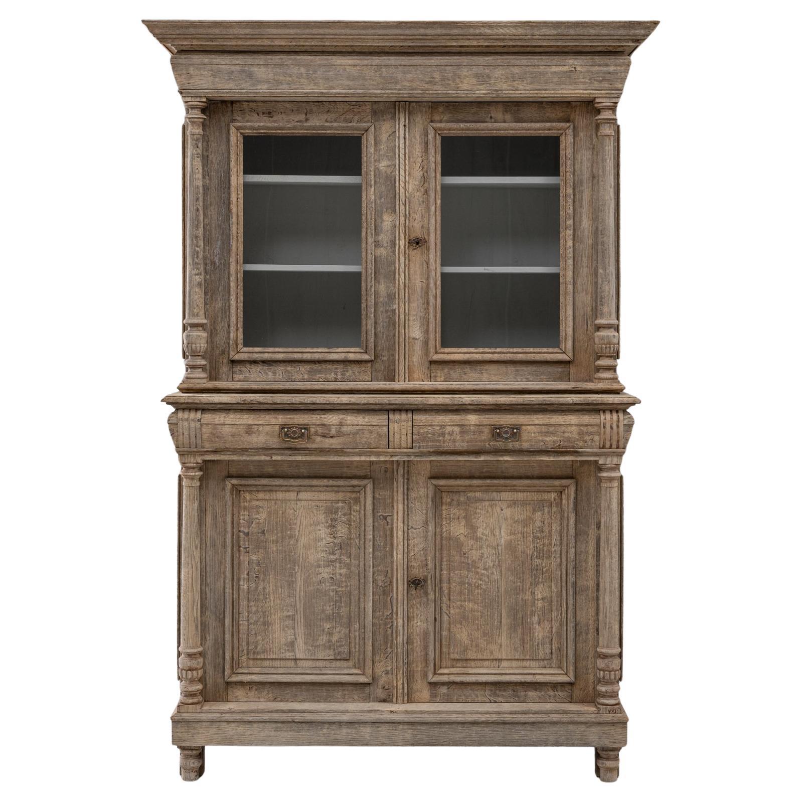 Vetrina francese del XIX secolo in Oak in vendita