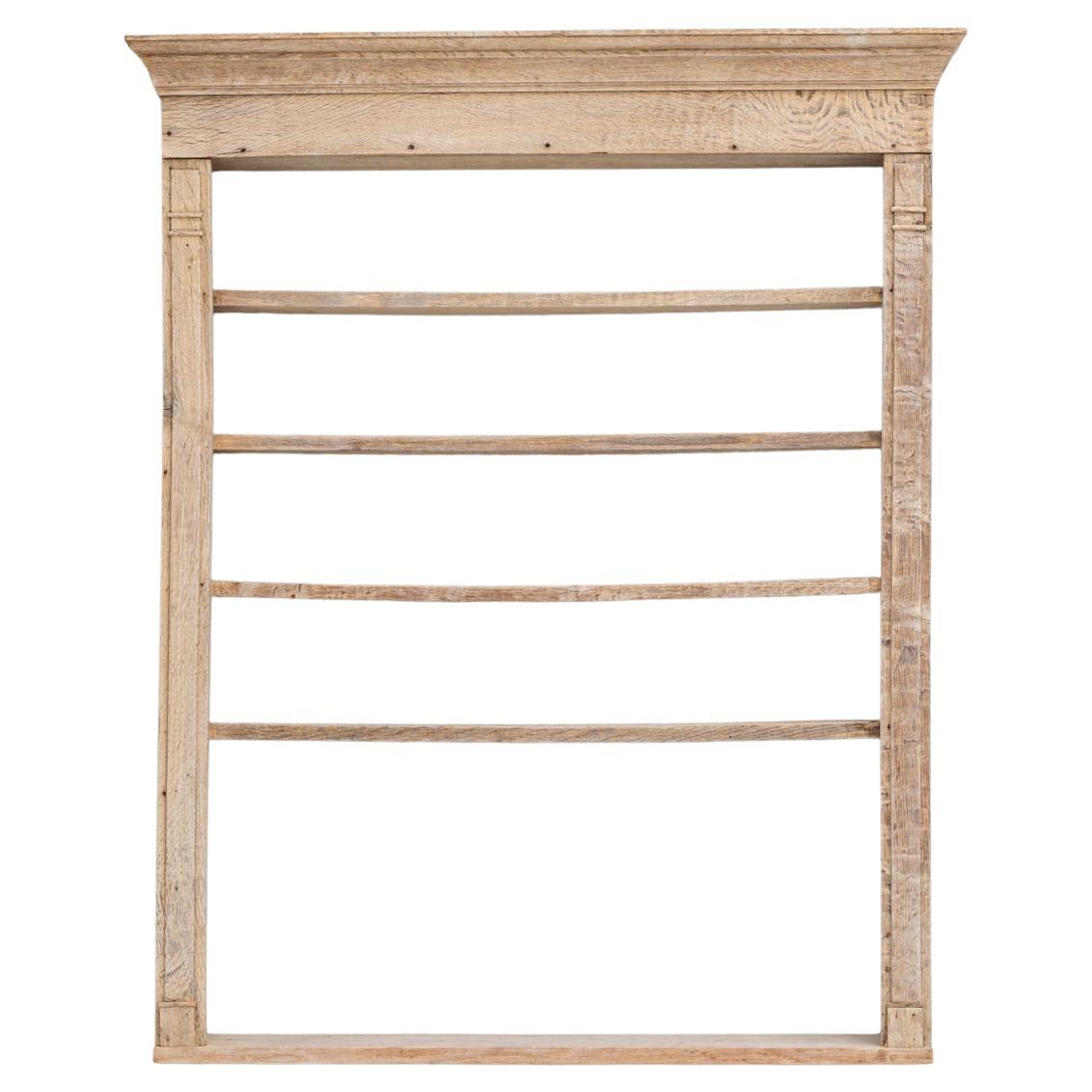 Scaffale da parete in Oak francese del XIX secolo in vendita
